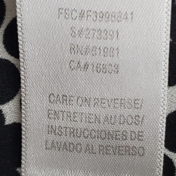 Signature Collection high low polka dot sleeveless top size small petite - Picture 7 of 8